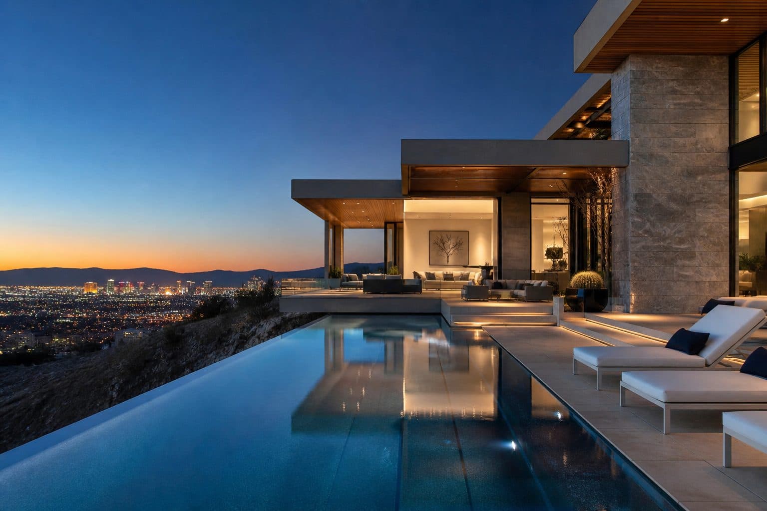 The Ridges Summerlin luxury estate with valley views